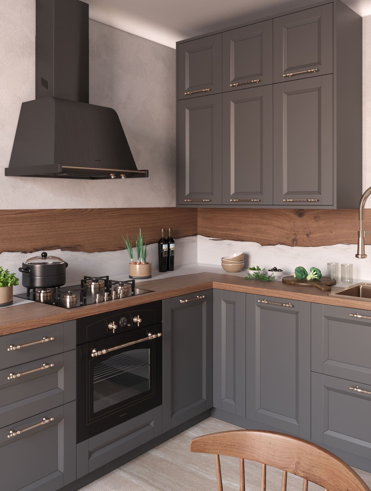 Пристенная панель 8116/7 Fancy Oak 4200х600х10 e3