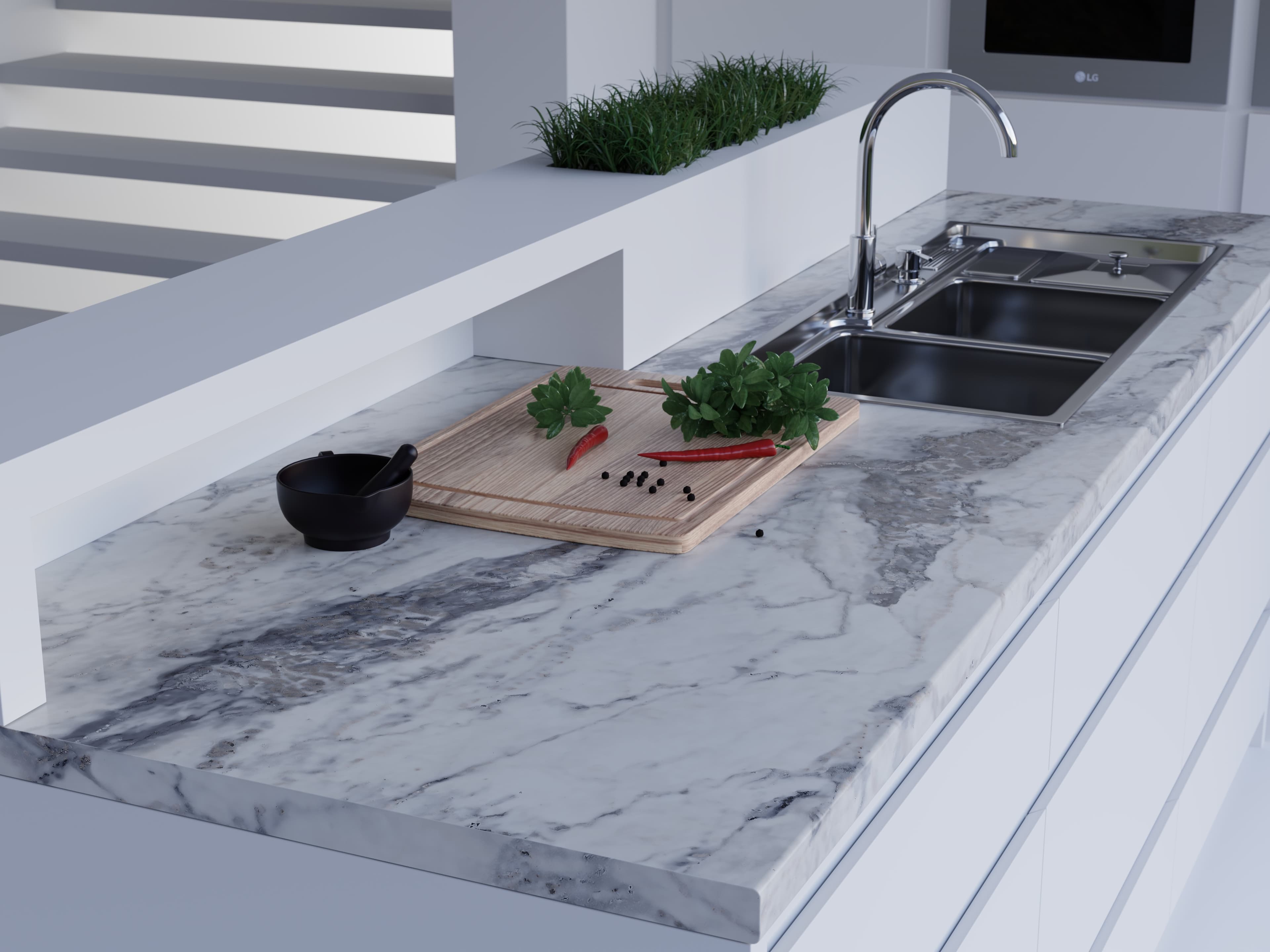 Столешница 2384/S Greece Marble 3000х600х40 k1
