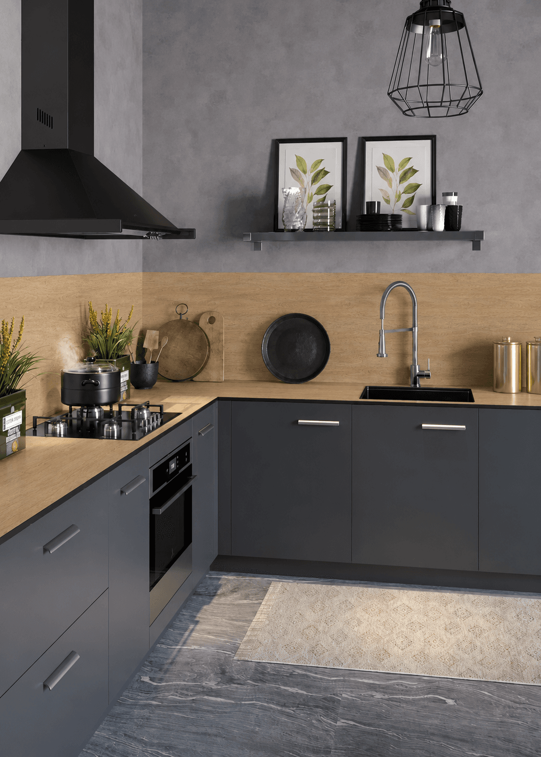 HPL Compact Carpenter Oak PF+ 12 1320 (Лист 4200)