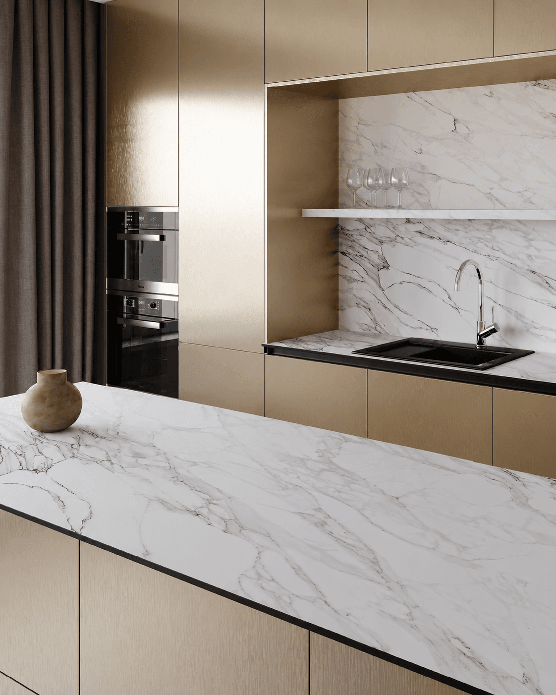 HPL Compact Calacatta Oro SPA 12 650 (Лист 4200)