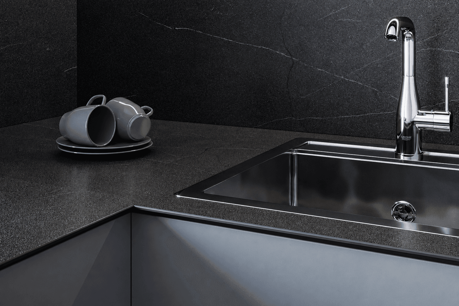HPL Compact F-St Black Stone SPA 12 650 (Лист 4200)