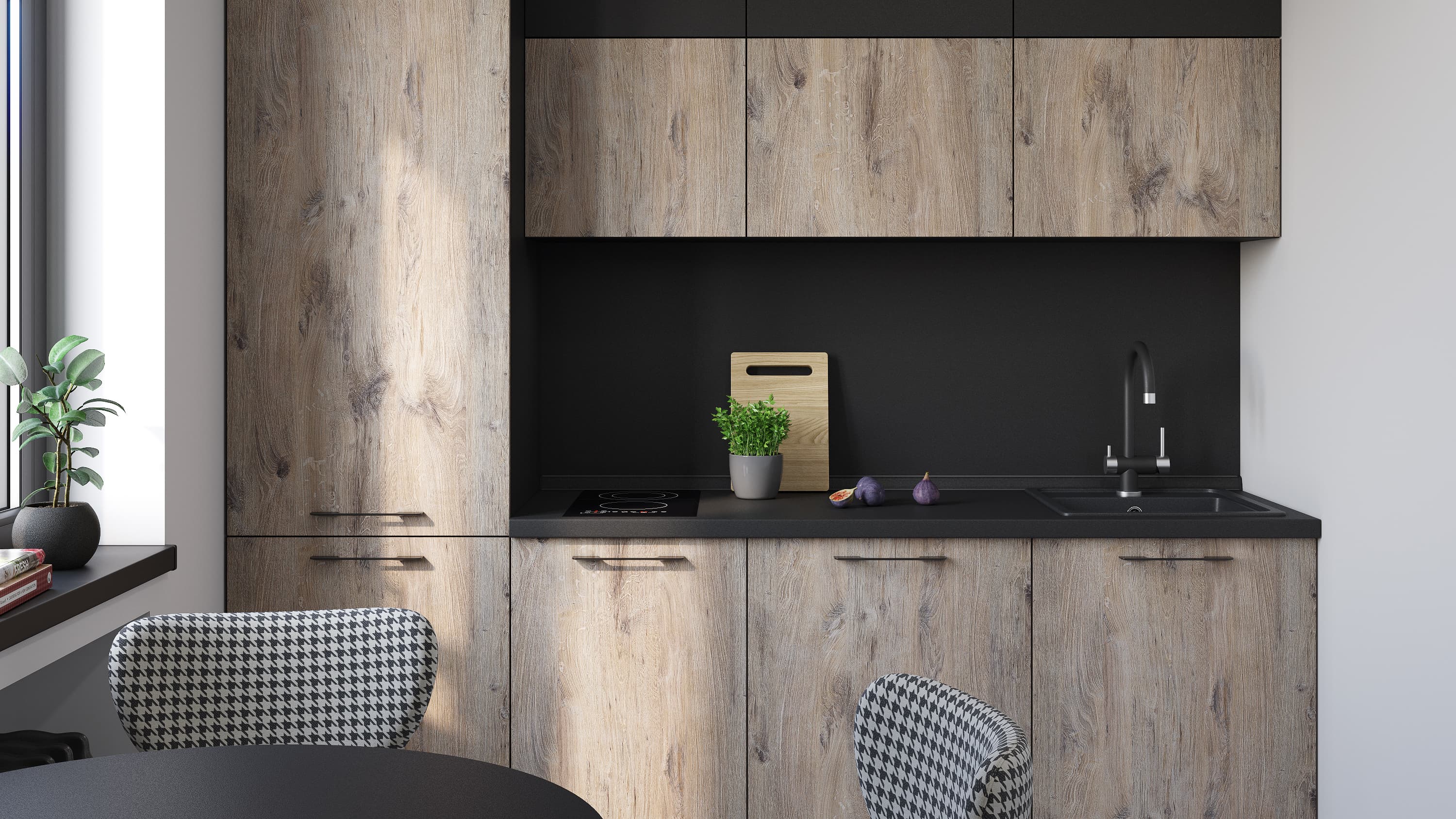 Столешница 1021/S Black 4200х600х40 k1