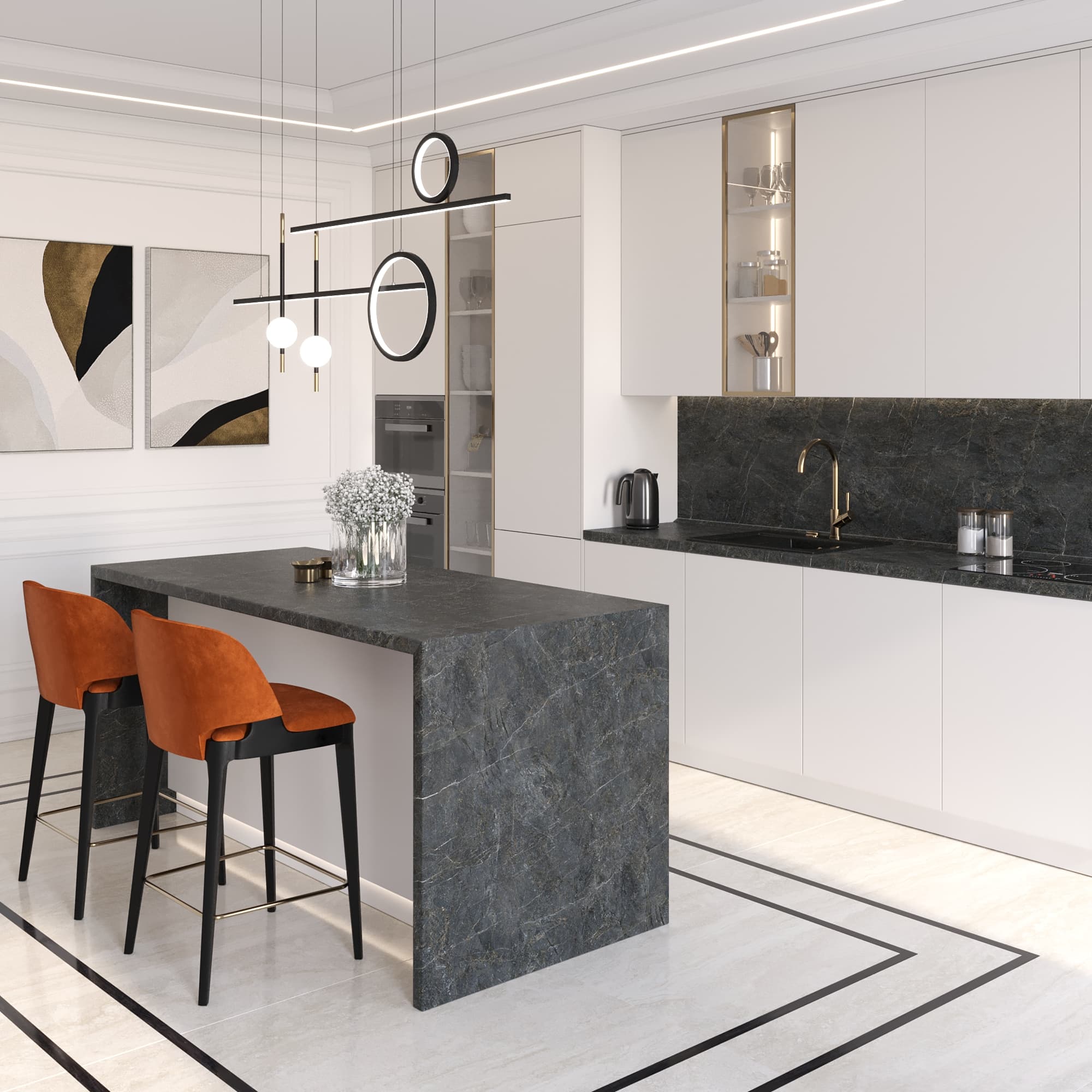 Столешница 8604/Bst Barla Marble 4200х600х40 e1