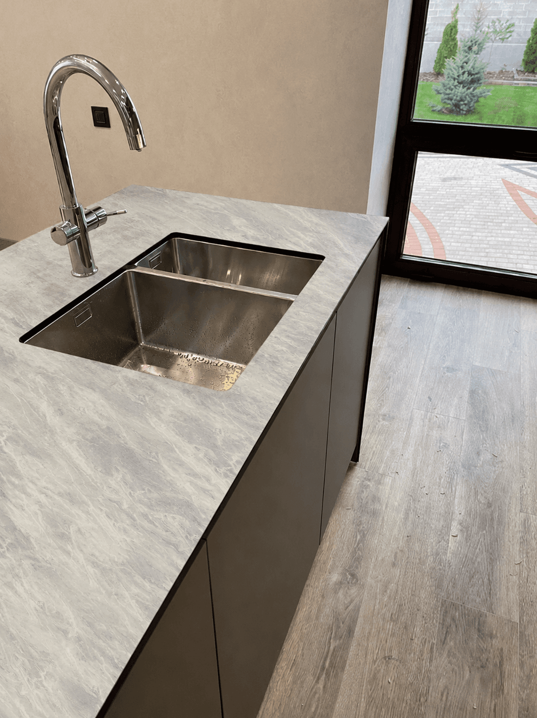 Столешница компакт 2341/Pt Nuvolato Marble 3050х650х12